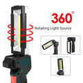 Portable COB LED  Work Light Car Garage Mechanic Lamp USB Rechargeable Lnspection Lamp Torch Car Emergency Flashing Light