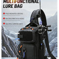 Fishing Chest Bag With Rod Holder MOLLE Tactical | SAMAG