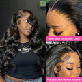 38 Inch Long Body Wave Wigs Human Hair Wig Natural Black 220 Density 13x4 13x6 HD Frontal Lace Front Human Hair Wigs For Women