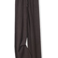 100% Merino Wool Pants Women Autumn Winter Casual Wide Leg Trousers Middle Seam Style Knitted Cashmere Soft Lace-up Trendy Pants