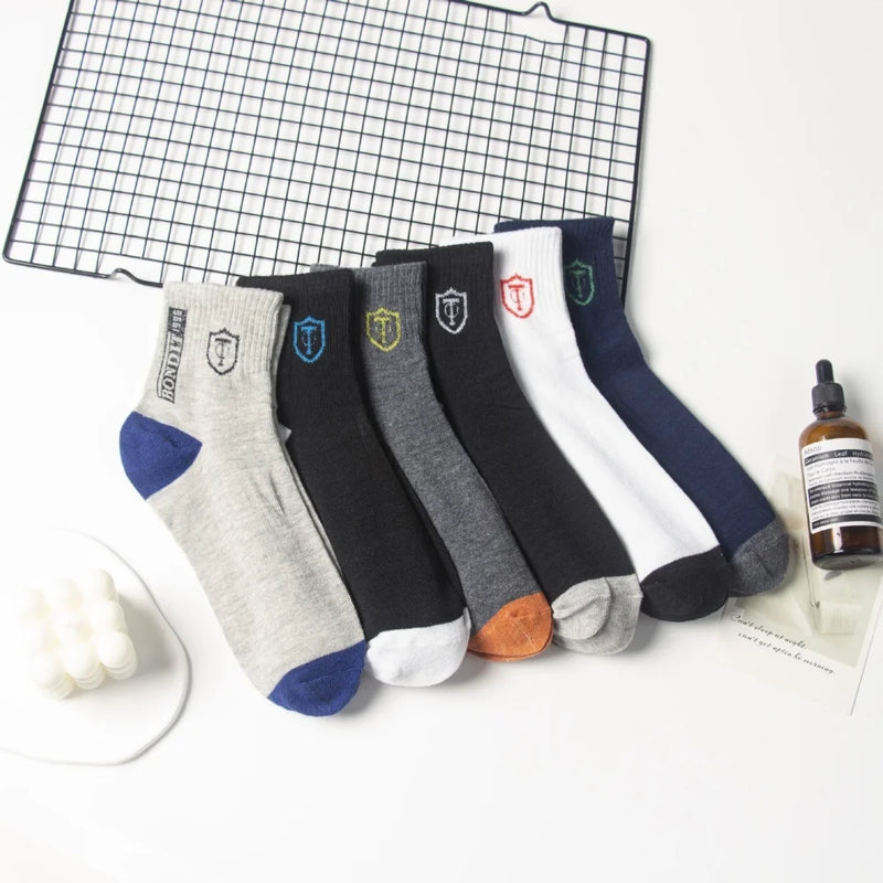 10对 Breathable Cotton Sports Stockings Men Bamboo Fiber | SAMAG