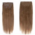 Clip in Hair Extensions 100% Real Human Hair, 12-24Inch 100-120g Clip in Extensions for Women, Invisible Straight Hair