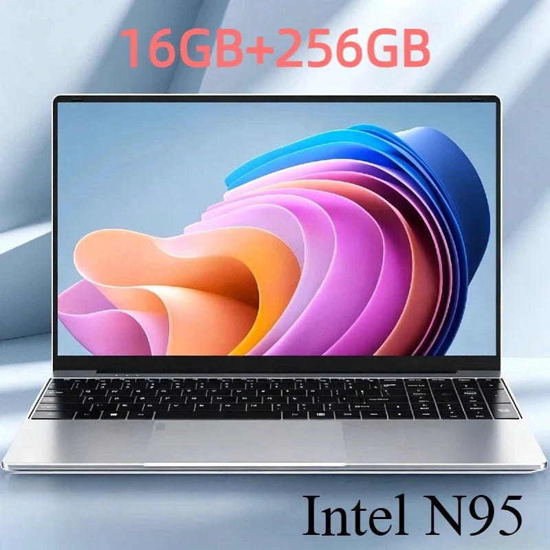 Intel N95 14.1 Inch Laptop 4C4T 3.4GHz 15W TDP 6MB L3 32GB RAM 1TB 2TB SSD 1920x1080 Portable Office Study PC Max Pro