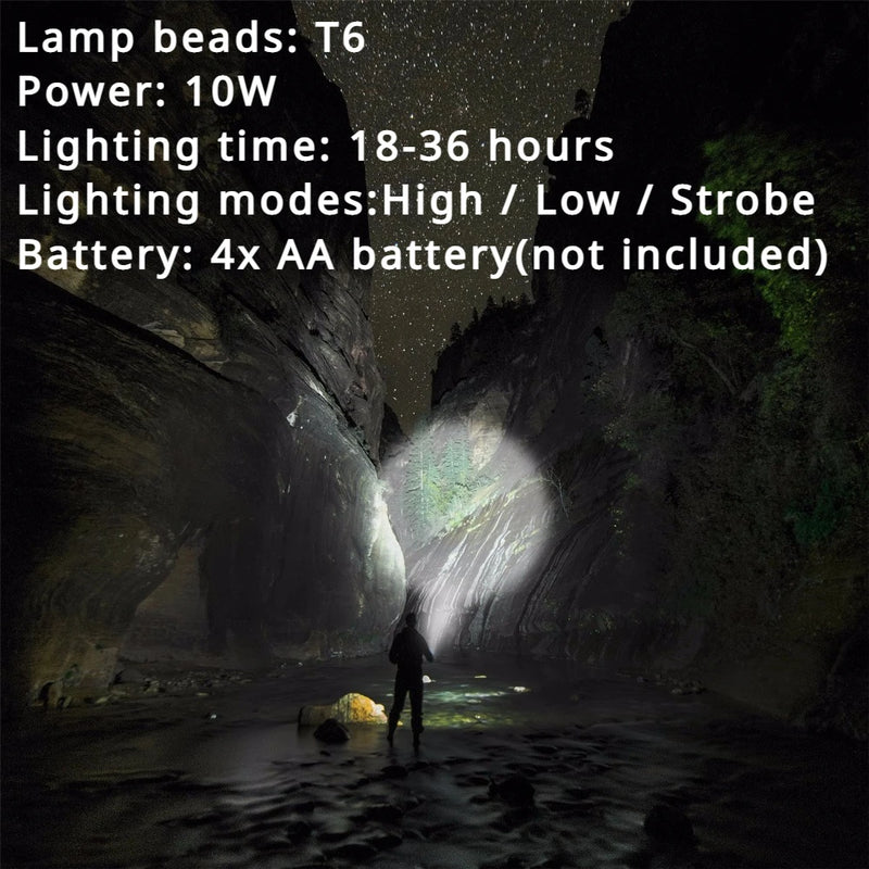 Self Defense Flashlight Stick LED Waterproof Baseball Bat - View 6 | SAMAG