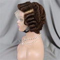 613 Blonde Pixie Cut Short Bob Loose Wave Human Hair Wigs Chocolate Brown Short Bob 13x4 Transparent Lace Front Wigs Preplucked
