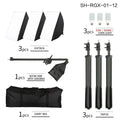 20-135W Softbox Lighting Kit 50x70CM Photography LED Lamp Professional Continuous Light System Equipment For Photo Studio