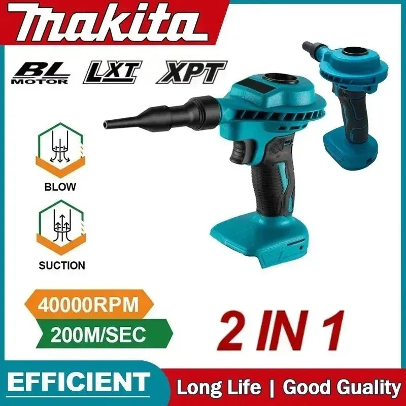 Makita Wireless Multifunctional Cleaning Machine Dust Vacuum & Air Inflator Industrial Electric Power Tool - View 3 | SAMAG