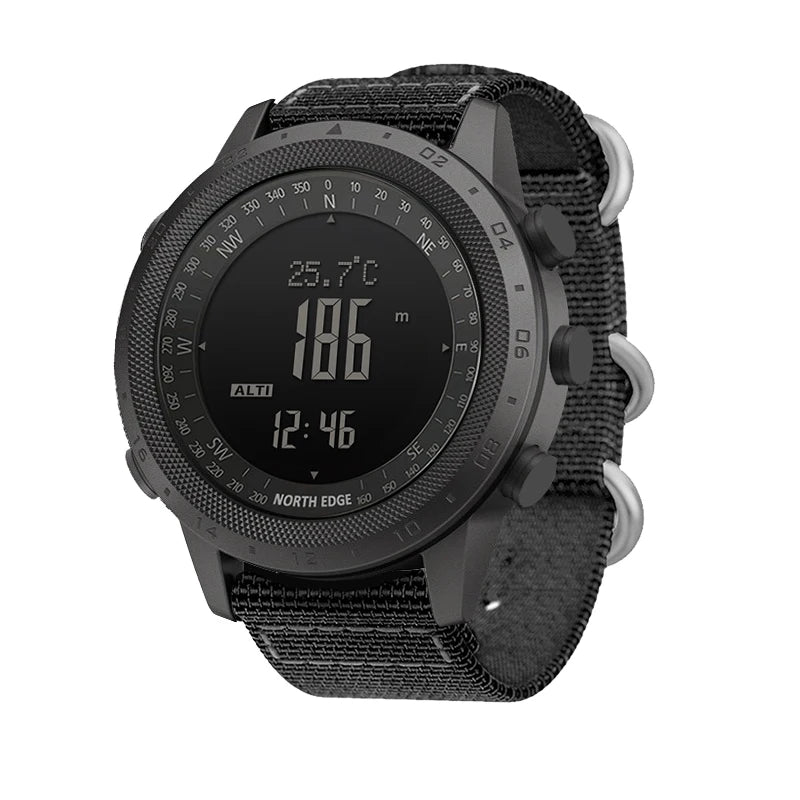 NORTH EDGE DESERT Men Digital Watch Outdoor Sports Running Swimming Outdoor Sport Watches Altimeter Barometer Compass WR50M