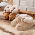 Winter Fluffy Women's Slippers Casual Plush Luxury Designer Woman Shoes Indoor Outdoor Platform Fuzzy Fur Slides Ankle Boot Soft