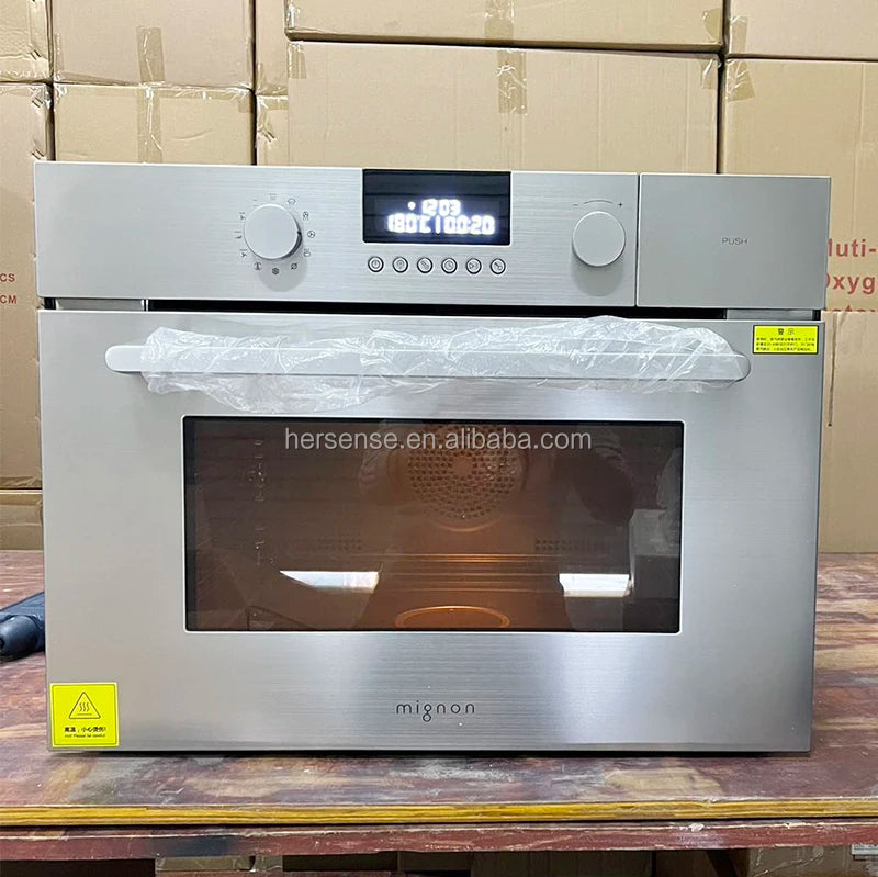 Electric Inbuilt Oven 56L For Home Kitchen Pizza Baking Build In Microwave Oven Major Kitchen Appliances Stainless Steel