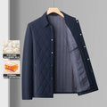 High End Mulberry Silk Lapel Collar Light New Brand Fashion Autumn Parka Jacket Men Business Winter Casual Windbreaker Coats