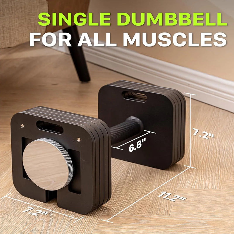Quick-lock Steel Square Adjustable Dumbbells Set Free | SAMAG