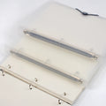 Transparent A4 Folder 3 Ring Binder with Buckle Closure Matte PP File Folder Document Organizer for School Office Stationery