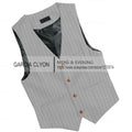 Mens Suit Vest 1920s Mens Vest Slim Fit Formal Business Gangster Waistcoat Striped Tops Cropped Tank Tops 2024 Vests