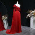 Sharon Said Dubai Red Off Shoulder Elegant Evening Dress | SAMAG