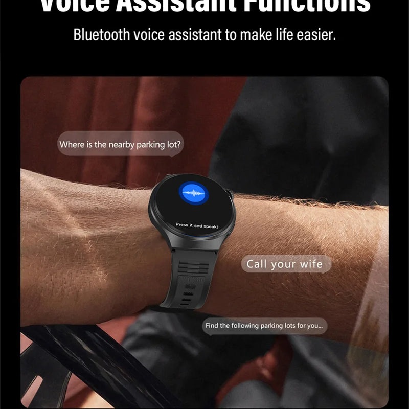 G.L Wear 2025 New Men's Smart Watch HD Display Health Tracking Bluetooth Calling Voice Assistant Sports Smartwatch