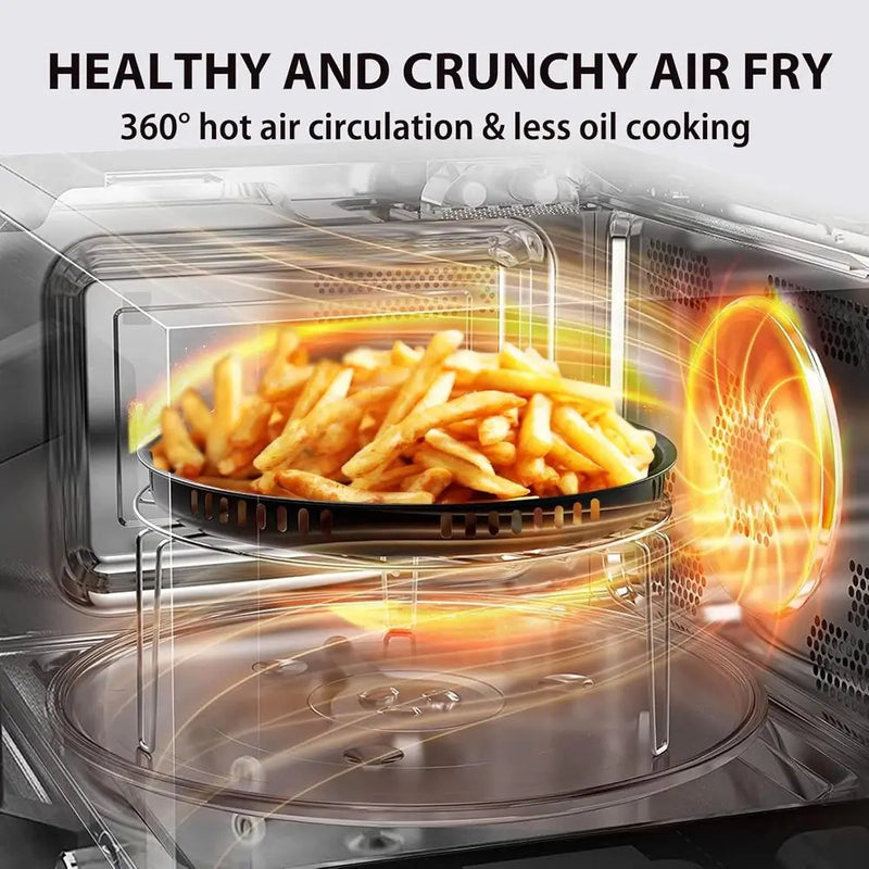 Countertop Microwave Oven with Broil, Convection, Combo Cooking, 11.3'' Turntable, 27 Auto Menus & 47 Recipes