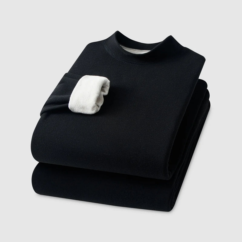 Autumn and Winter Men's Cashmere Silk Thermal Underwear Women's Cashmere Thermal Fall Pants Padded and Thickened Couples Set