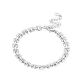 Original 925 Sterling Silver Zirconia Tennis Chain Bracelet for Women Adjustable Gold Color Hot Sale Ideal Birthday Party Gifts