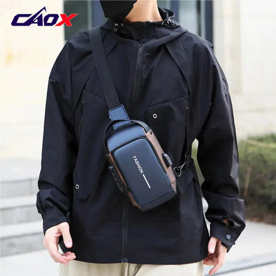 Men'S Anti - Theft Password Lock Chest Bag - Made | SAMAG