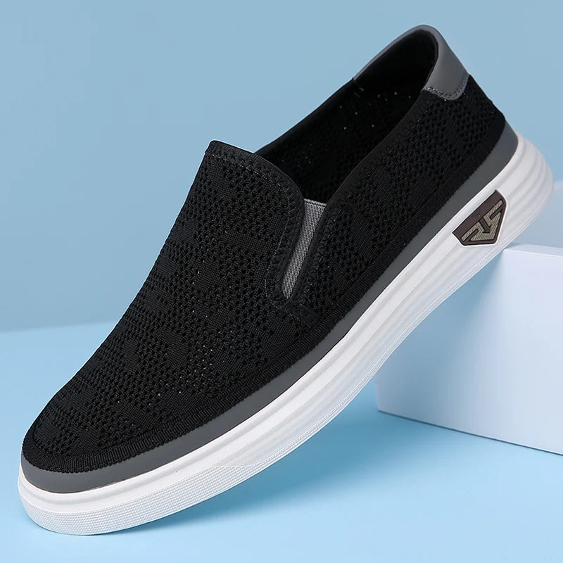 Summer Men Sneakers Genuine Leather Mens Fashion Shoes Luxury Brand Men Casual Shoes Male Designer Shoes Leather Moccasins Men