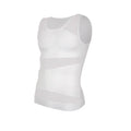 Men's Shapewear Tank Top Gynomastica Sleeveless Vest Cross Mesh Suit 3XL Compression Shirt for Men Slimming Undershirt Tummy Control Body Shaper Breathable Waist Trainer Underwear Soft Back Support Fitness
