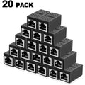Network cable butt connector extender adapter rj45 network monitoring broadband crystal head adapter straight connector connecti