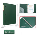 3 Hole Ring Binders File Folder Loose-leaf Binder Morandi Color Waterproof Document A4 Paper Storage