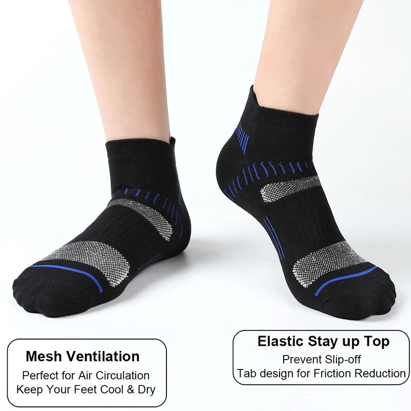 10 Pairs Ankle Athletic Running Socks Men Women Simple | SAMAG