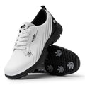 FitVille Men'S Wide Toe Box Spiked Golf Shoes Stable Anti-Slip Outsole Built-In Arch Support Lightweight Comfort Golfing Sneaker