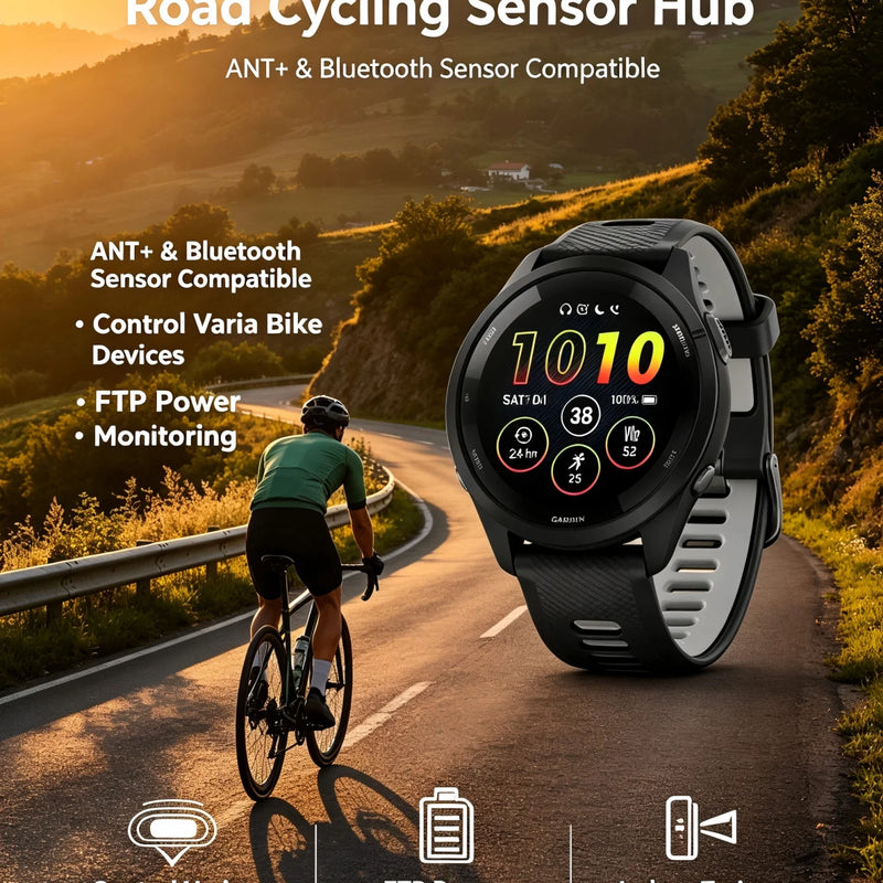 Garmin Forerunner 265 GPS Running Smartwatch – Multi‑Band GPS, Wrist Heart Rate & SpO2,, Advanced Training Status, Body Battery, Sleep Monitor, Waterproof Fitness Tracker for Men Women