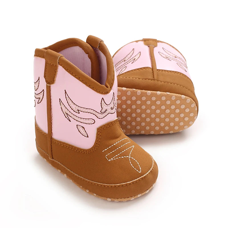 0-18M Infant Baby Autumn Winter Short Boots Soft Cotton Material Rubber Sole Warm Casual Walking Boots