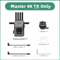 Accsoon CineView Master 4K Wireless Video Transmitter Receiver 4K60 Tri-Band 2.5KM Low Latency SDI HDMI Wireless Video Transmiss