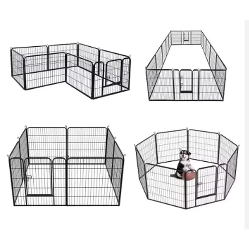 for Metal Wire Puppy Pen Dog Crate Kennel House for Exercise Training Foldable Playpen Top Quality
