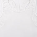 2PCS Solid Color Running Sport Vest Summer Breathable Singlet Mesh Fitness Sleeveless Clothes Loose GYM Fashion Womens Tank Tops