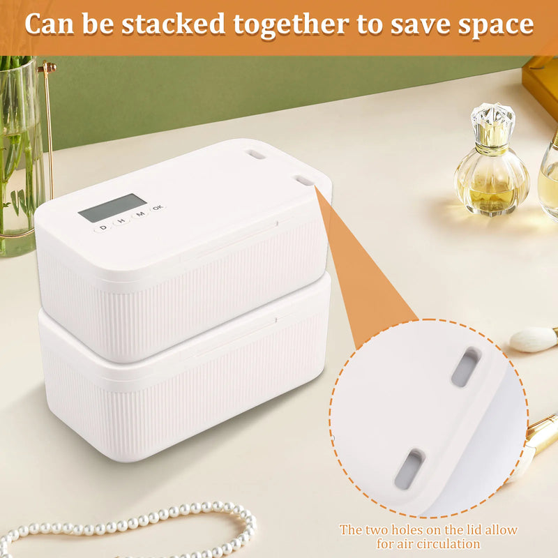 2.8L Timer Lock Boxe Electronic Multipurpose Lockable Storage Box with Combination and Digital Safe - View 5 | SAMAG