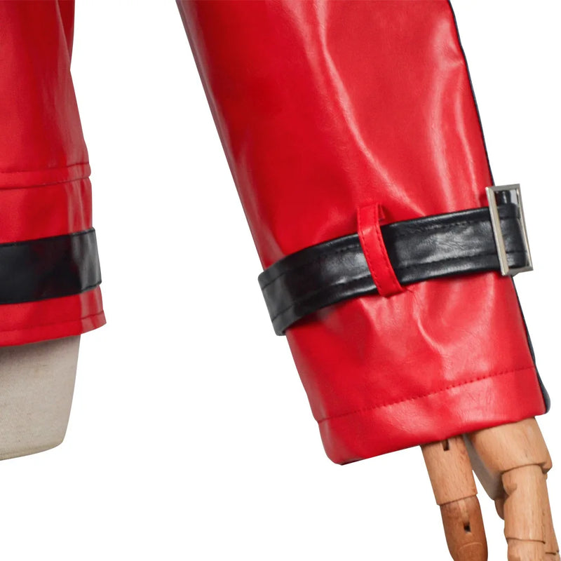 Jacket for Men's Cosplay Michael Jackson Thriller Halloween Party Male Red Top Coat Costumes New Stage Show Wear Singer Costume