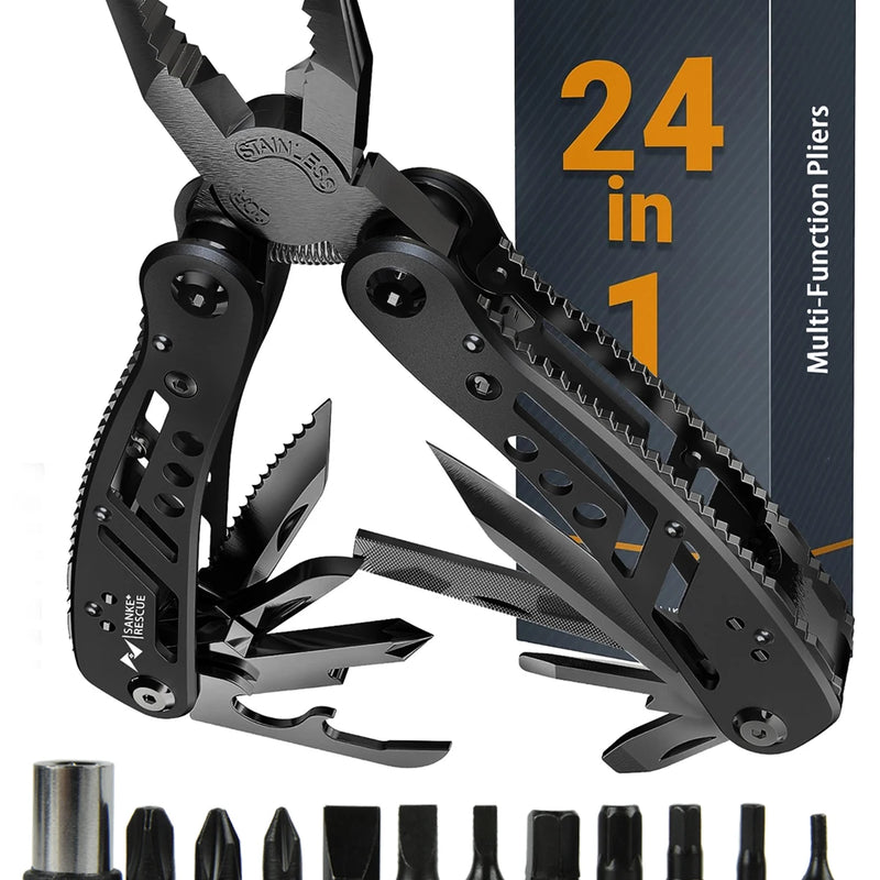 24 in 1 Multifunctional Universal Diagonal Pliers Hardware Wire Cutters Professional Electrician Anti Slip Durable Repair Tools