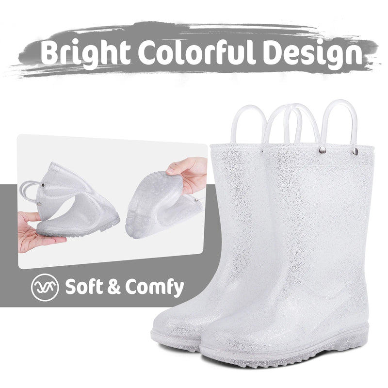Evshine Rain Boots For Children Fashion Cute Rubber Boots Boys And Girls Waterproof Rain Boots Lovely Cartoon Kids Rain Boots