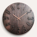 〔White〕 Living Room Wall Clock Simple Wall Mounted Household Stylish Decorative Clock 12 Inches 30cm