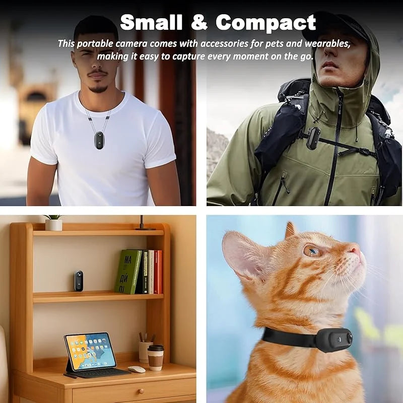 4K /1080P Motorcycle Mini Recorder Finger WIFI Action Camera Lightweight Motorcycle Road Sport Cam Bicycle Vlog Pet Body Camera