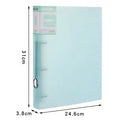 Clear Colors A4 Binder 4-Ring Folder For Documents Organizer Large Capacity A4 File Binder Cover