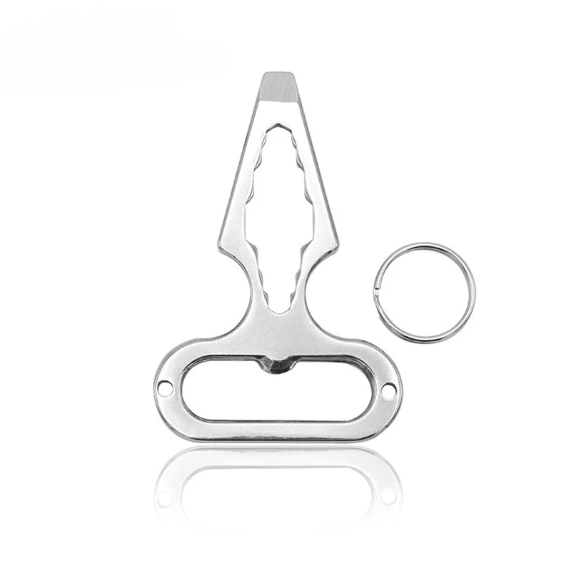 Self Defense Weapons Outdoor EDC Survival Tool Defence Personal Keychian Stinger Bottle Combination Opener Wrench for Men Women