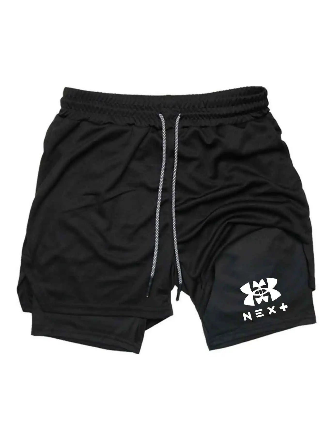 2026 Men's Sports Shorts Printed Sports Shorts, Double Layer, Quick Drying, Basketball, Fitness