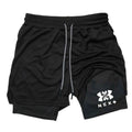 2026 Men's Sports Shorts Printed Sports Shorts, Double Layer, Quick Drying, Basketball, Fitness