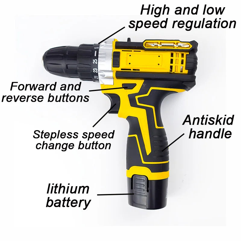 Lithium Electric Drill 26Pcs /31Pcs Screwdriver Hand Tool Set Multifunctional - View 6 | SAMAG