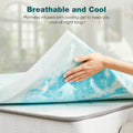 JHK 4 Inch Gel Memory Foam Mattress Topper Full Size Cooling Mattress Soft and Breathable Bed Topper School Bedroom Furniture