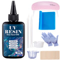 Hard UV Resin Glue Kit Fast Curing Epoxy UV with Mixing Tools for Starter Supplies for Art Craft Jewelry - Visuel 7 | SAMAG