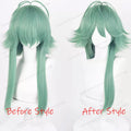 Heartsteel Ezreal Cosplay Wig Game 60cm Long Green Men Hair Ezreal Cosplay Heat Resistant Synthetic Wigs