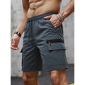 Men's Casual Cargo Shorts Big Pockets Loose Fit Elastic | SAMAG